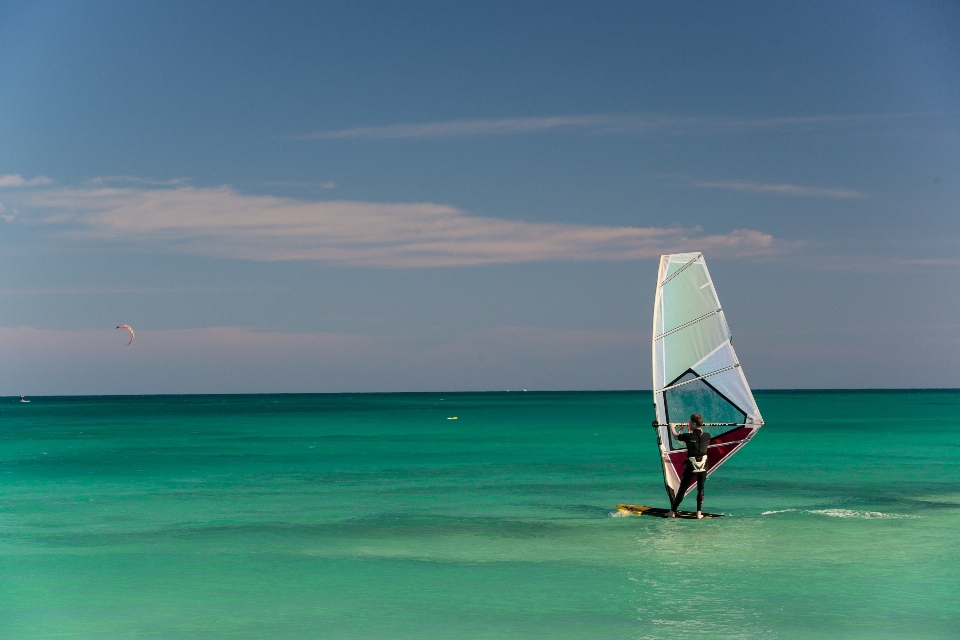 Beach sea ocean horizon