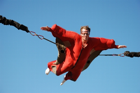 Person sky adventure jumping Photo