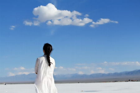 Sea ocean horizon snow Photo