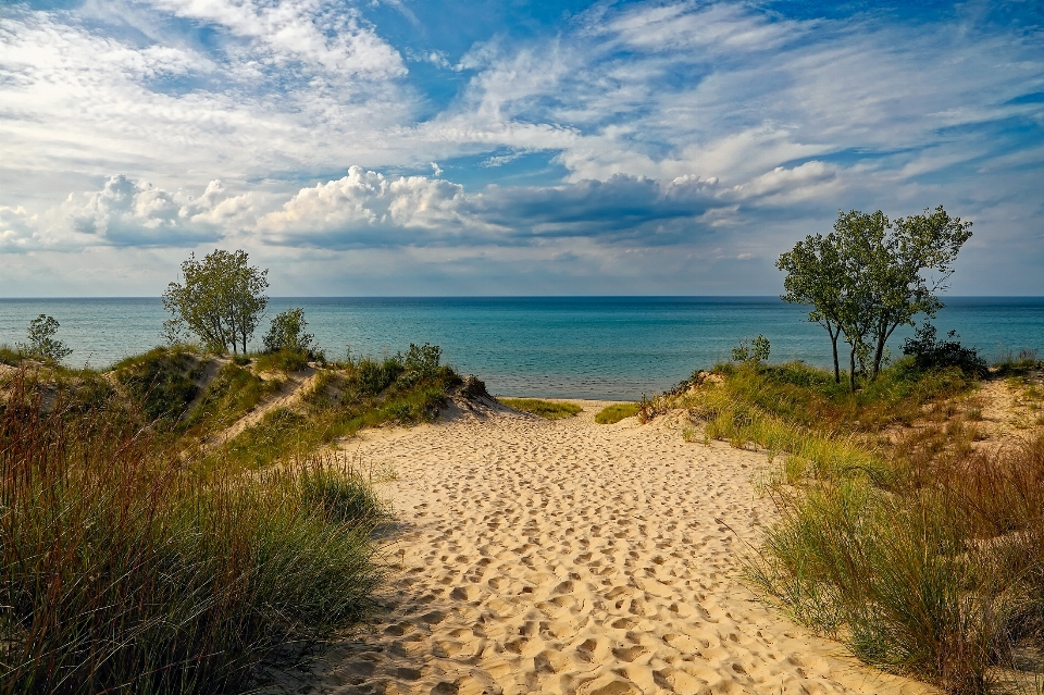 Plaża krajobraz morze wybrzeże