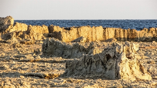 Foto Lanskap laut pesisir alam