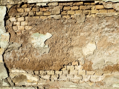 Rock fence structure wood Photo