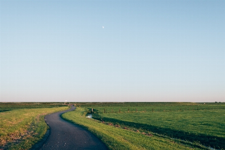 Landscape coast grass horizon Photo