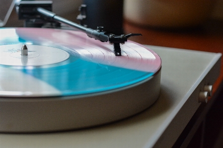 Foto Mesa música vinil toca discos