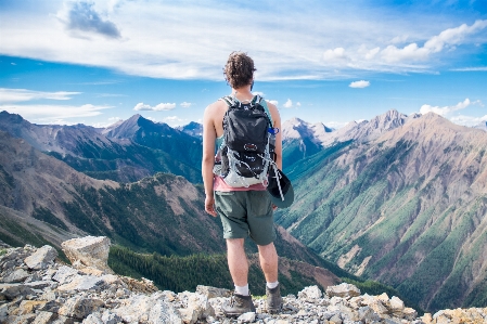 Man landscape wilderness walking Photo