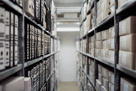 Row building shelf business Photo