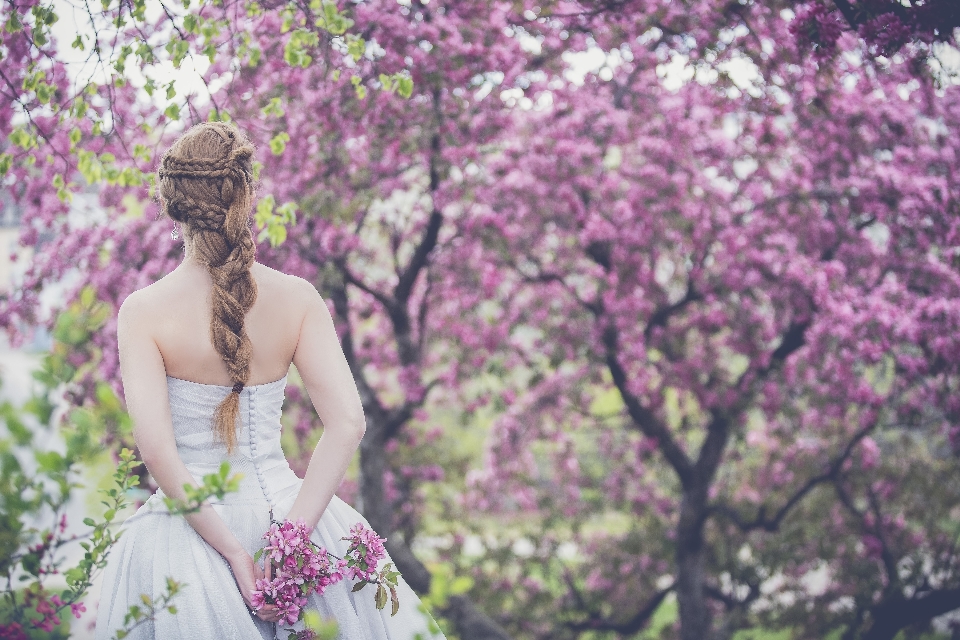 Blossom plant girl woman