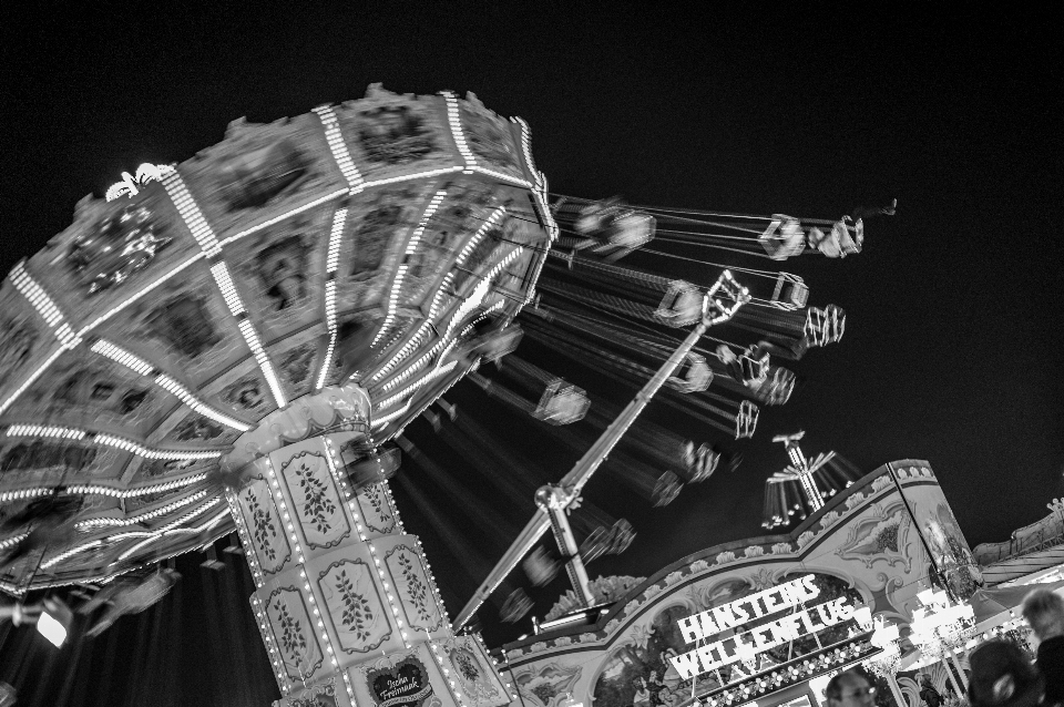 Noir et blanc
 nuit la photographie grande roue
