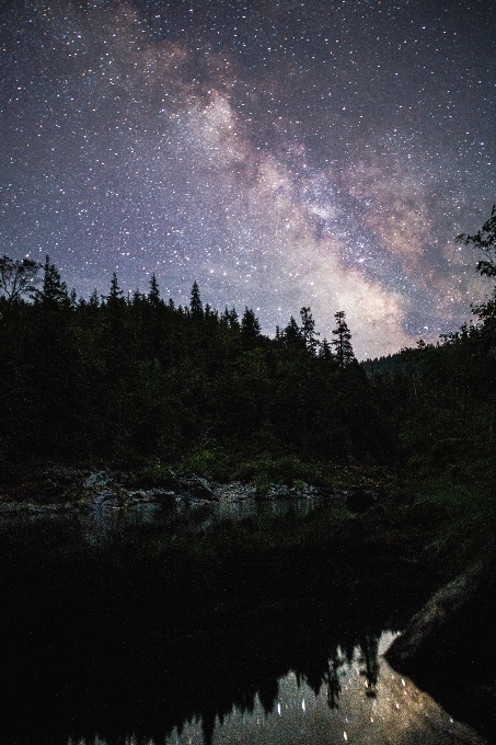 Natura niebo noc droga mleczna
