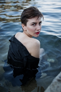 Foto Mare acqua ragazza donna