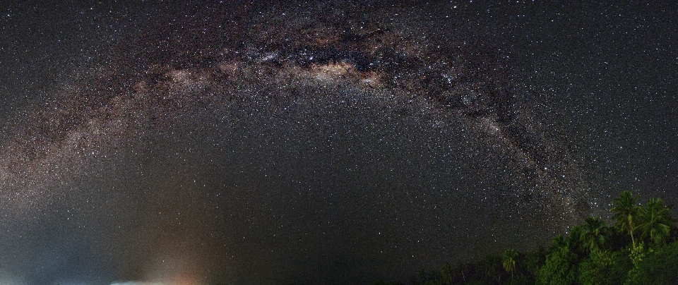 Cielo noche estrella vía láctea
