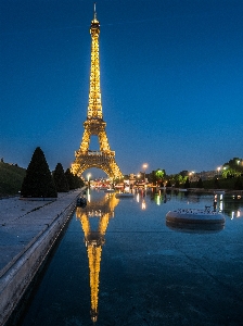 Foto Mar água luz noite