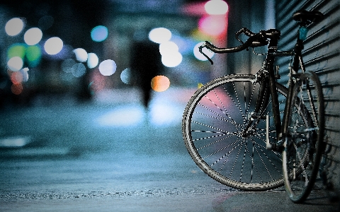 Light bokeh night wheel Photo