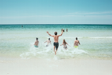 Beach sea water sand Photo