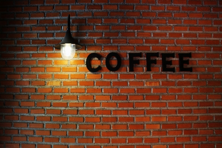 Foto Kreatif kafe kopi dinding