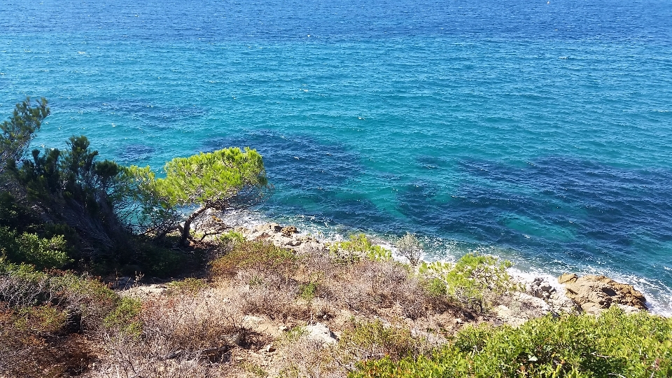 Plage mer côte rock