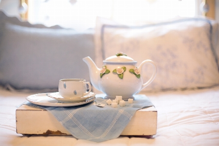 Table tea morning teapot Photo