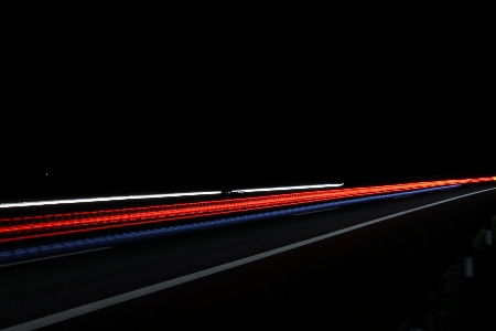 ライト 夜 高速道路 ライン 写真