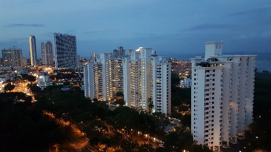 Horizon sunset skyline night Photo