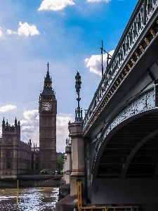 建築 空 橋 時計 写真