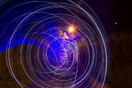 Light night spiral wave Photo