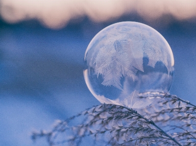 水 雪 冬 ライト 写真