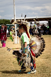 Male carnival primitive child Photo