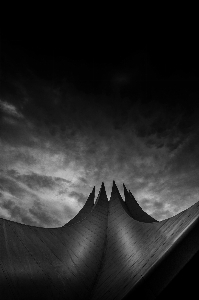 Photo Aile lumière nuage noir et blanc
