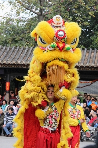 Foto Karnaval singa meriah festival