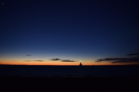 Sea ocean horizon cloud Photo