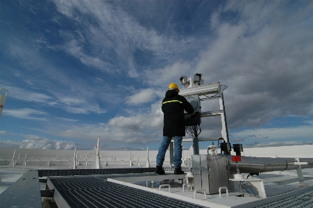 Sea sky roof ship Photo