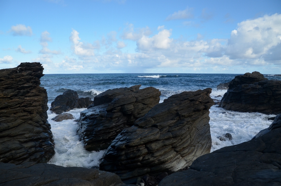 Praia paisagem mar costa