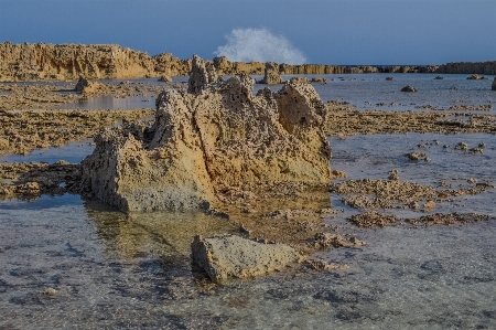 Foto Pantai lanskap laut pesisir