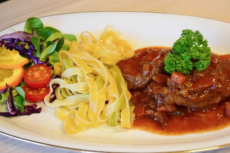 オレンジ 皿 食事 食べ物 写真