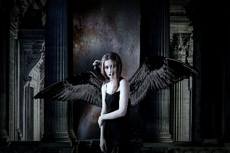 Girl dark mystery darkness Photo