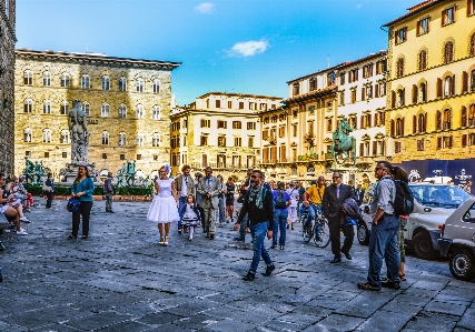 Pedestrian walking architecture people Photo