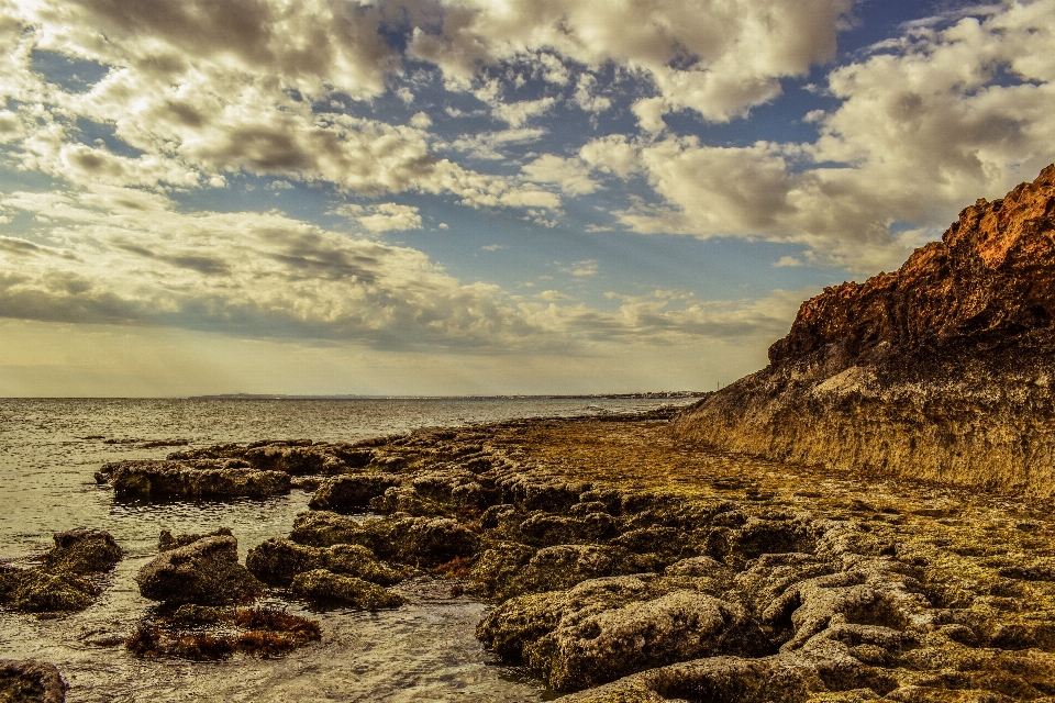 Praia paisagem mar costa