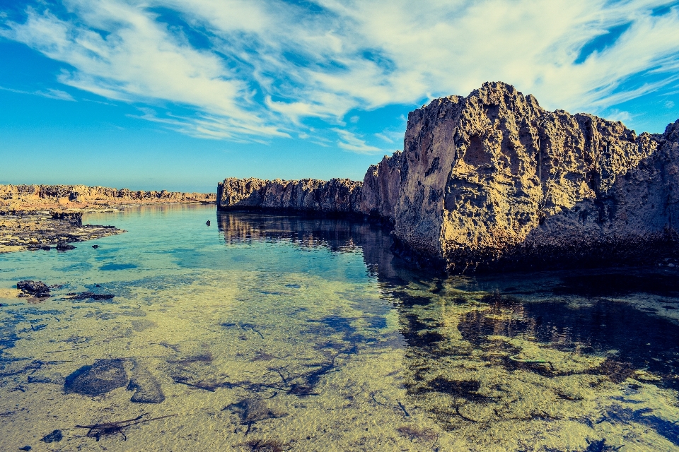 Beach landscape sea coast