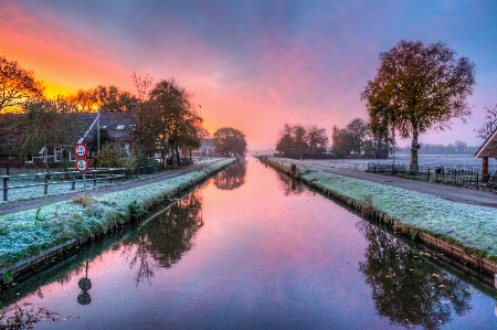 Landscape water sky sun Photo