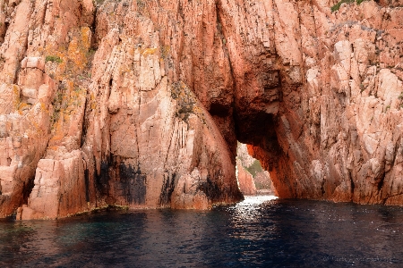 Sea water rock formation Photo