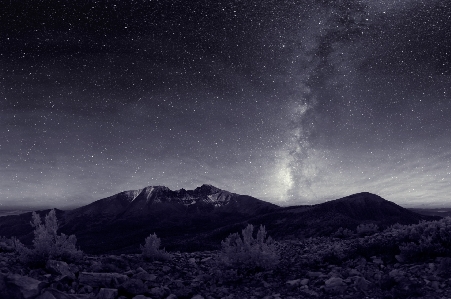 風景 山 雪 空 写真