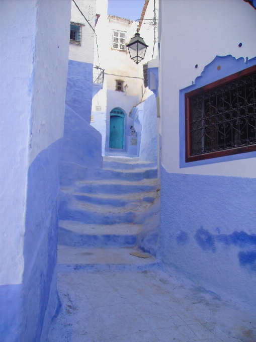 Casa parete colore blu