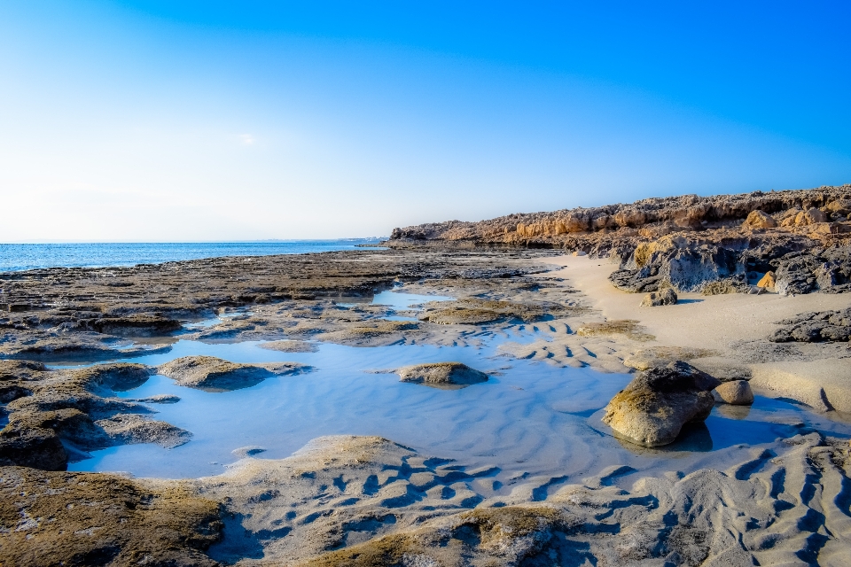 Beach landscape sea coast