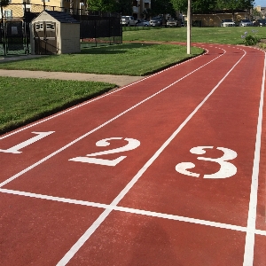 Structure track sport floor Photo