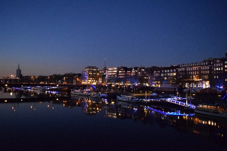 Dock 橋 スカイライン 夜 写真