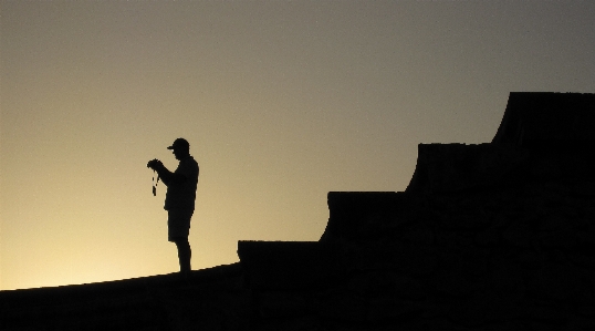 Horizon silhouette light sky Photo