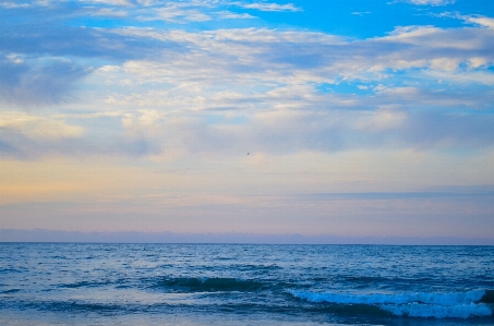 Foto Pantai lanskap laut pesisir