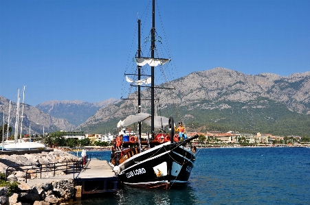 Sea coast dock boat Photo