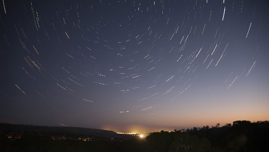 Foto Cielo camino noche estrella