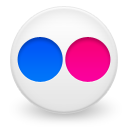 Flickr, logo, rete sociale, pulsante